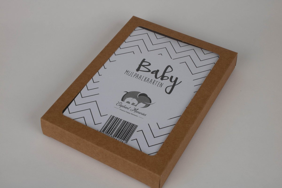 Mijlpaalkaarten Baby - 56 kaarten - Elephant Memories