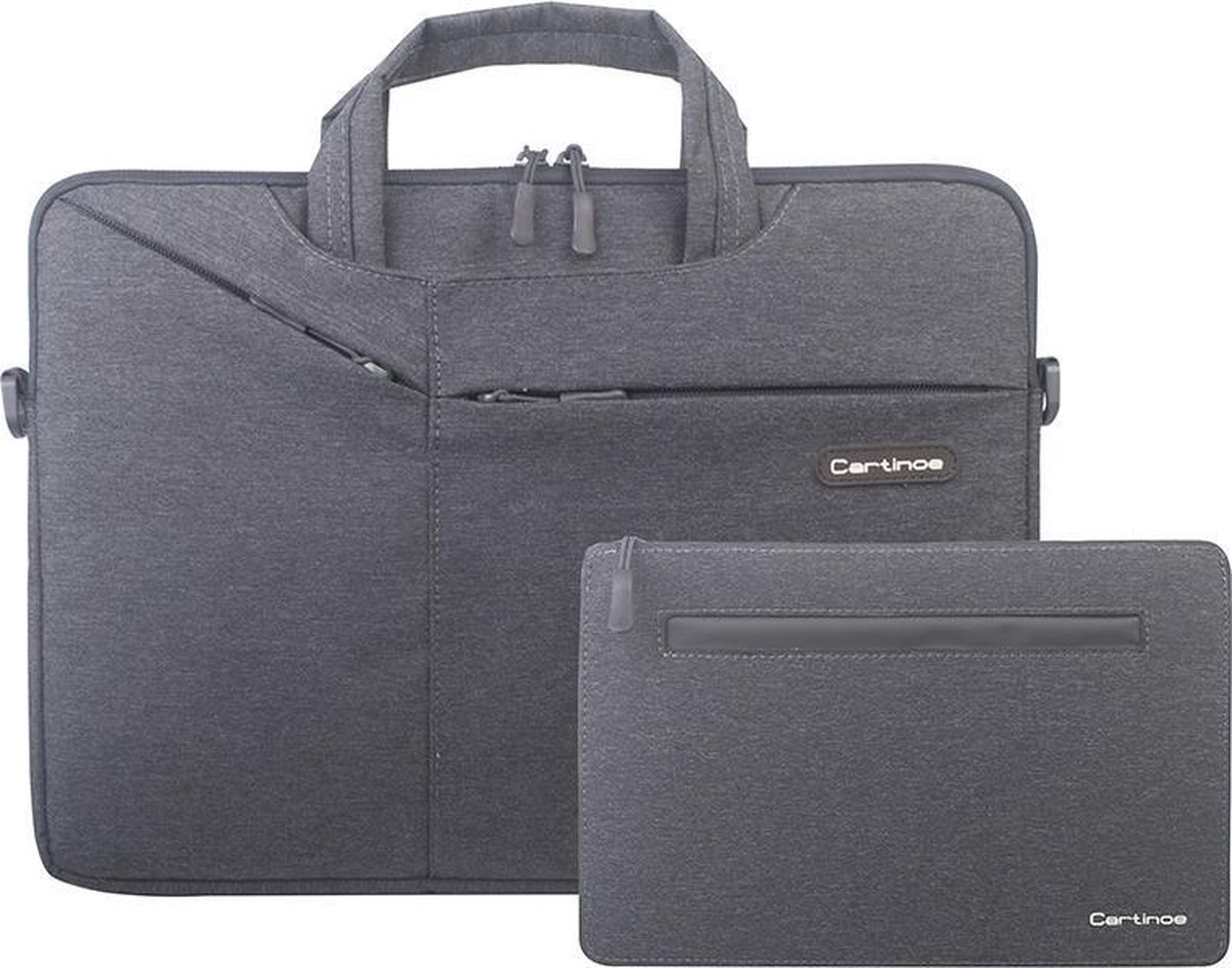 Let op type!! Cartinoe polyester waterdichte laptop handtas + pakket