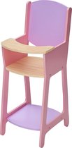 Teamson Kids Kinderstoeltje Voor 18" Poppen - Accessoires Voor Poppen - Kinderspeelgoed - Roze/Hout
