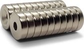 Brute Strength - Super sterke ring magneten - Rond - 15 x 4 mm met 4 mm gat - 20 Stuks - Neodymium magneet sterk