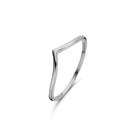New Bling 9NB 0275 50 Zilveren Dames Ring - 4 mm - maat 50 - Zilverkleurig