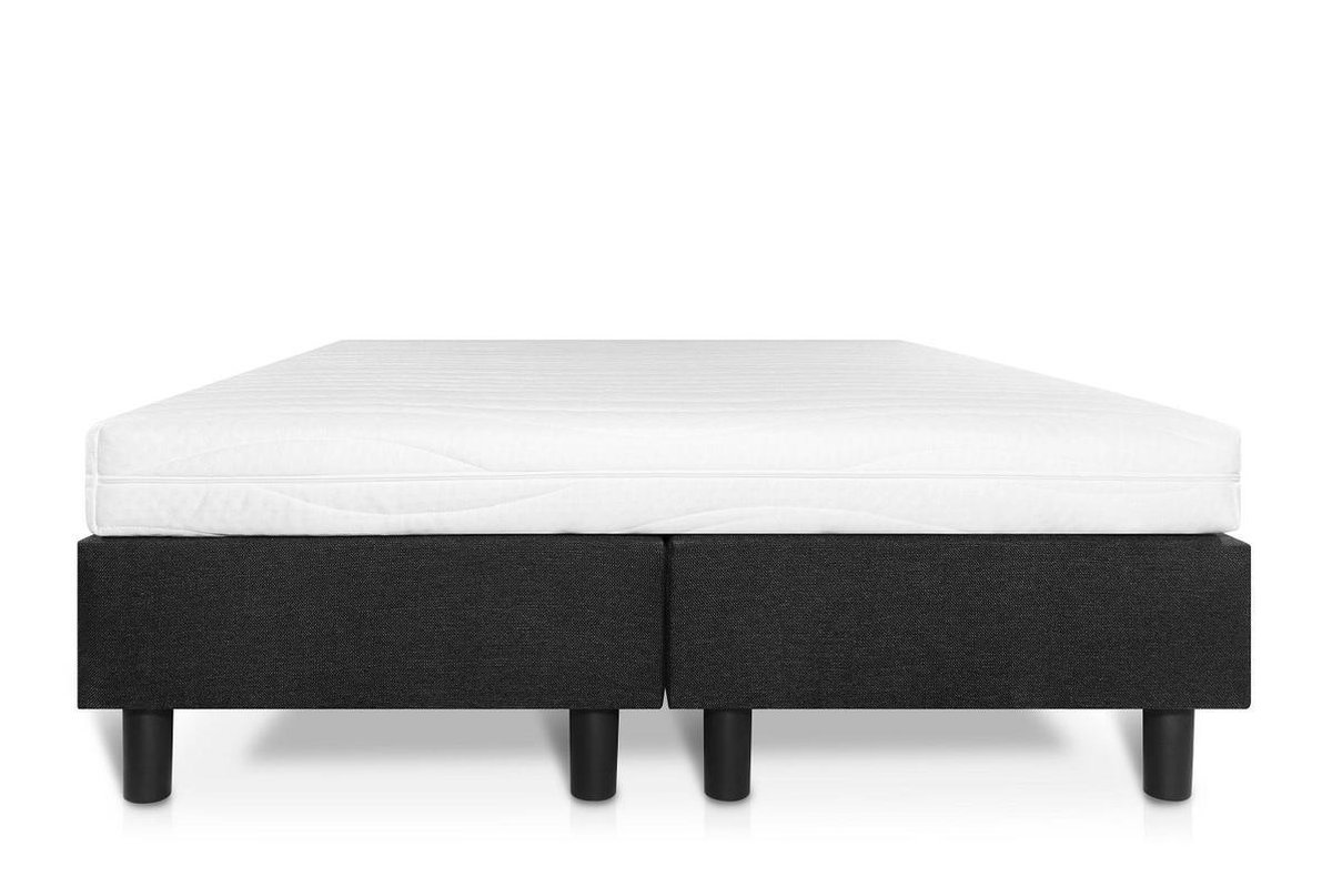Bed4less Boxspring Student Basic Zwart 180x220 cm Comfort Foam Matras