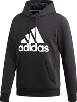 adidas Must Haves Badge of Sport Pullover Fleece  Sporttrui - Maat XL  - Mannen - zwart/wit