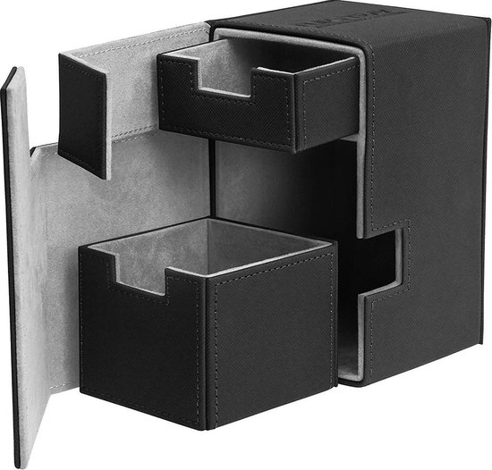 Afbeelding van het spel Flip'n'Tray Deck Case 100+ Standard Size XenoSkin Black