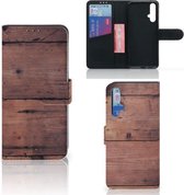 Smartphone Hoesje Huawei Nova 5T | Honor 20 Book Style Case Old Wood