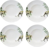 4 x Pastaborden 27 cm Jungle Stories Panter
