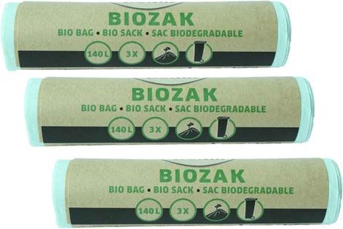 Bio Bag - biozak 140 liter Multipack 3 rollen van 3 zakken