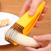 Let op type!! Keuken gereedschap banaan Slicer Cutter Chopper voor Fruit Salad(Yellow)