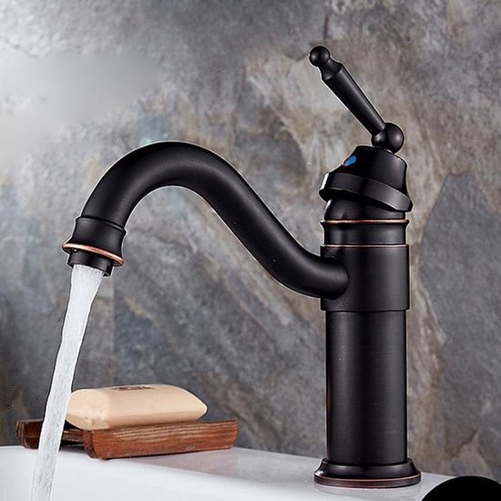 Koper zwart koud water badkamer bekken roterende kraan specificatie:... | bol.com