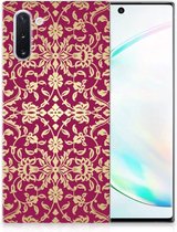 Geschikt voor Samsung Galaxy Note 10 Siliconen Hoesje Barok Pink
