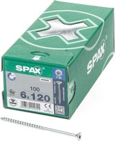 Spax Spaanplaatschroef Verzinkt Torx 6.0 x 120 - 100 stuks