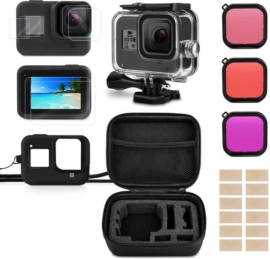 Accessoires Set voor GoPro Hero 8 - Case Behuizing Filters Opbergtasje  Screenprotectors | bol.com