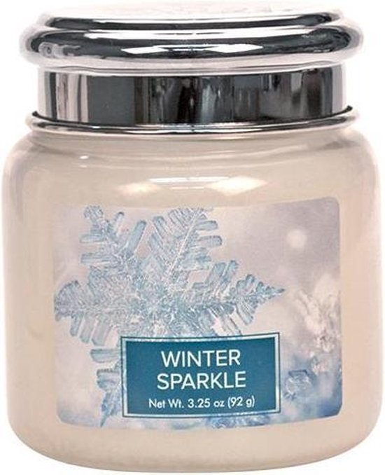 Village Geurkaars Winter Sparkle | lelie frisse lucht citroen boomhars -  Mini jar | bol.com