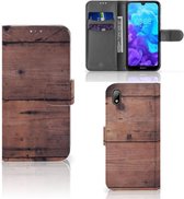 Smartphone Hoesje Huawei Y5 (2019) Book Style Case Old Wood