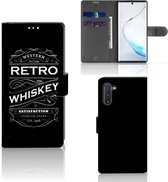 Geschikt voor Samsung Galaxy Note 10 Book Cover Whiskey