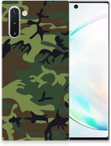 TPU bumper Geschikt voor Samsung Galaxy Note 10 Army Dark