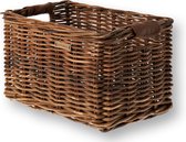 Panier Vélo Basil Dorset - Moyen - Devant - Rotin - 20 litres - Marron