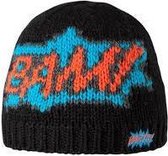 Bam Pow Beanie Zwart - Kinderen maat: 50    kinderen >