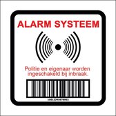 Beveiligingsstickers - 2 x 4 exemplaren - Alarm stickers - Anti inbraak stickers - waarschuwingssticker - bewakings stickers