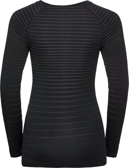 Maillot de Corps Odlo Femme Bl Top col rond S/S Active Warm Eco Black
