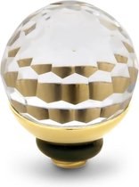 Melano Twisted Swarovski Disco Ball steentje - goudkleurig - dames - 6mm - Crystal Comet