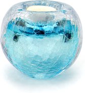 Urnencenter© Dieren urn Waxinelicht Krakele Blauw - Theelichten - Waxine lichthouder - Sfeer Licht - Thee Licht Houder - Waxinelicht - Theelichtje - Urn - Urn voor As
