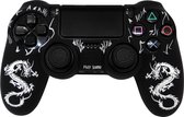 PS4 Controller Silicone Hoes Playstation 4 - Dragon White laser