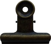 LPC Papierklem Bulldog clip - vintage - 75 mm -10 stuks