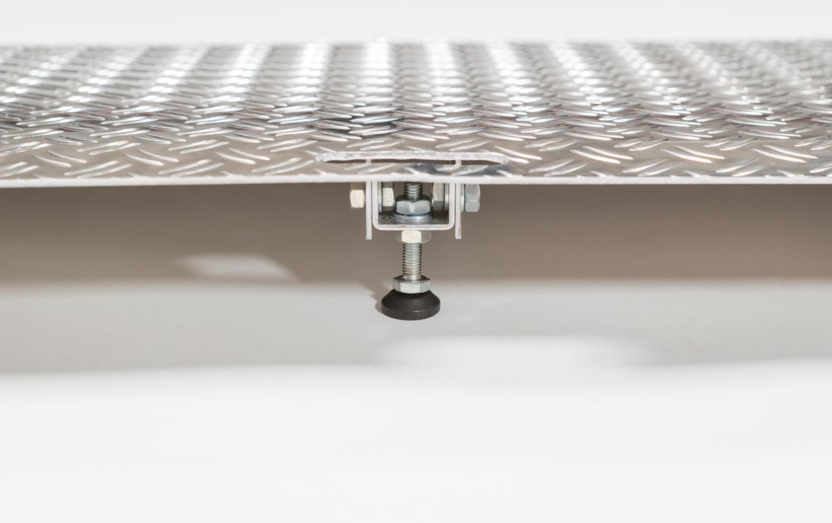 Goedkoopste Verstelbare aluminium drempelhulp 4,5 - 6,5 cm lengte 72 cm