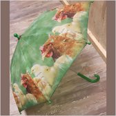 Paraplu voor kinderen met kuikentjes en kippen van Esschert design
