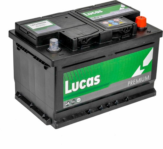 Batterie de voiture Lucas Premium | 12V 72AH 680 CCA | + Pôle Droite / -  Pôle Gauche |... | bol