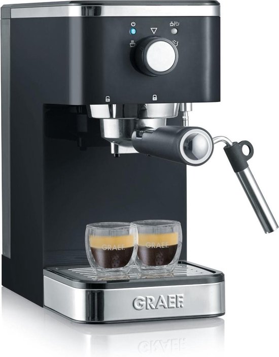 Zeeslak Coöperatie Bewijzen Graef Espresso piston machine ES402 compact 14 cm breed 1400 Watt | bol.com