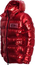 Conflict Puffer Jacket Metallic Red