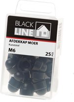 Hoenderdaal Afdekkapje zwart M6 Verpakt per 25 stuks