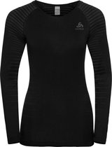 Odlo Bl Top Crew Neck L / S Performance Light Ladies Sport Shirt - Noir - Taille XL