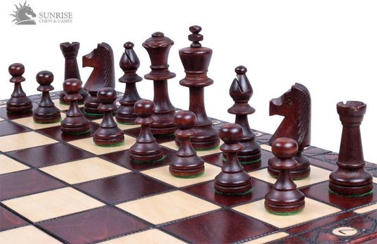 Afdeling heilige Besmetten Consul - schaakbord met schaakstukken – Schaakspel -49x49cm. | Games |  bol.com