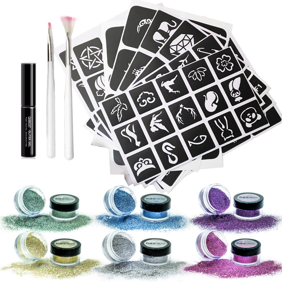 Glitter Tattoos Voor Kinderen 96 Glitter Tattoo Sjablonen