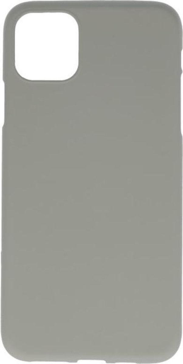 Hoesje Geschikt voor de iPhone 11 Pro Max - Backcover Color Telefoonhoesje - Grijs