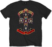 Guns N' Roses Heren Tshirt -M- Appetite For Destruction Zwart