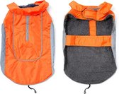 Warm sportief waterafstotend hondenjasje met reflector - ORANJE - 2EXTRA LARGE (XXL)