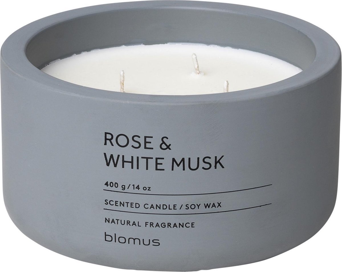 Blomus FRAGA geurkaars Rose & White Musk (400 gram)