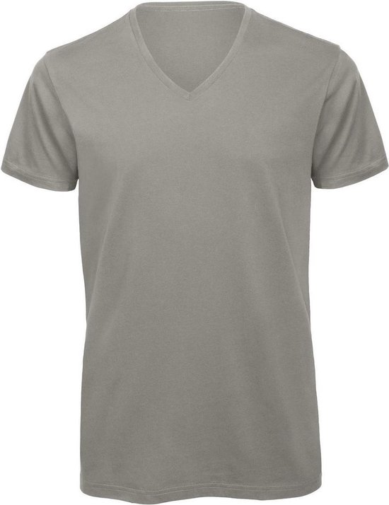 Senvi V-hals T-shirt 5 Pack 100% Katoen (Biologisch) Grijs - M