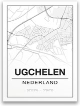 Poster/plattegrond UGCHELEN - 30x40cm