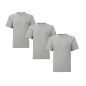 Senvi Kids 3 Pack T-Shirt Ronde Hals Maat: 6 Years (106/116) - Kleur: Muis Grijs