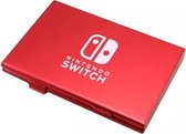 Switch Game Case - Aluminium Doosje Voor 6 Spellen - Nintendo Switch Card Case - Rood