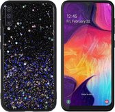 BackCover Spark Glitter TPU + PC voor Samsung A50S Blauw