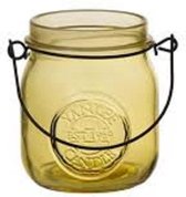 YANKEE CANDLE JAM JARS TEA LIGHT HOLDER - GEEL