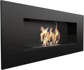 Bio ethanol haard - sfeerhaard met glasplaat wandhaard - 90 x 40 cm - TÜV