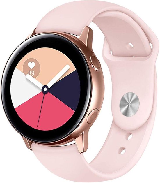 Bracelet en silicone pour Samsung Galaxy Watch Active 2 (40 & 44 mm) -  iCall - Rose | bol