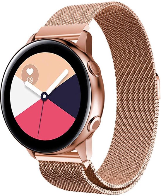 Milanees Bandje voor Samsung Galaxy Watch Active 2 (40 & 44